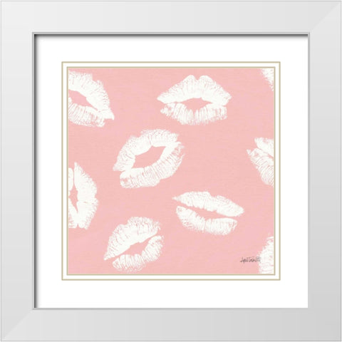 Chic Accents Pattern IIB White Modern Wood Framed Art Print with Double Matting by Tavoletti, Anne