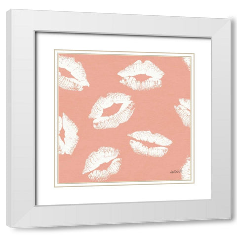Chic Accents Pattern IIC White Modern Wood Framed Art Print with Double Matting by Tavoletti, Anne