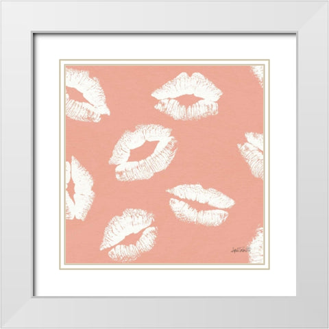 Chic Accents Pattern IIC White Modern Wood Framed Art Print with Double Matting by Tavoletti, Anne