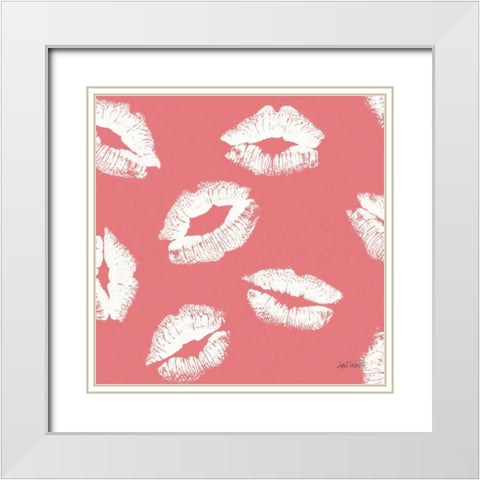 Chic Accents Pattern IID White Modern Wood Framed Art Print with Double Matting by Tavoletti, Anne