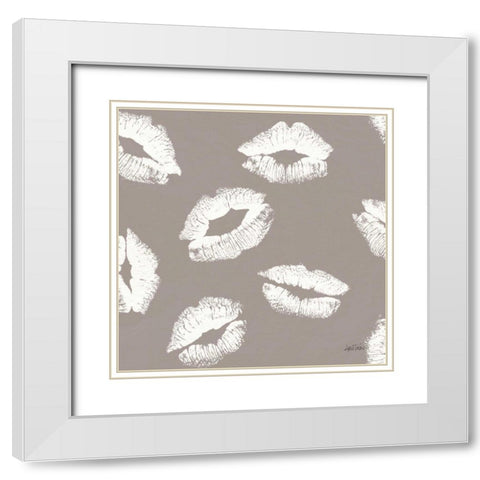 Chic Accents Pattern IIE White Modern Wood Framed Art Print with Double Matting by Tavoletti, Anne