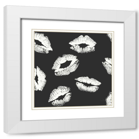 Chic Accents Pattern IIF White Modern Wood Framed Art Print with Double Matting by Tavoletti, Anne