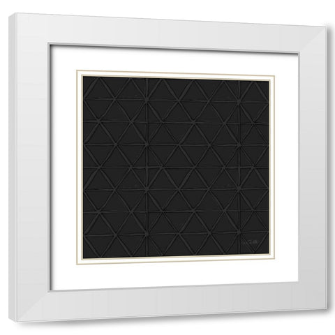 Chic Accents Pattern VF White Modern Wood Framed Art Print with Double Matting by Tavoletti, Anne