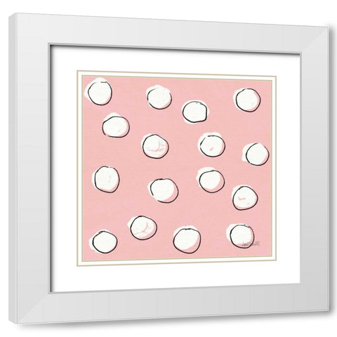 Chic Accents Pattern VIIB White Modern Wood Framed Art Print with Double Matting by Tavoletti, Anne