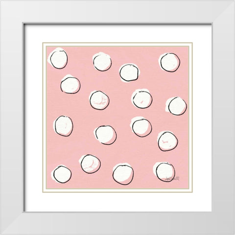 Chic Accents Pattern VIIB White Modern Wood Framed Art Print with Double Matting by Tavoletti, Anne