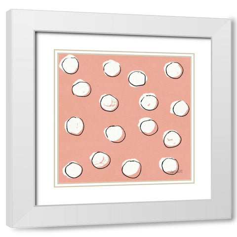 Chic Accents Pattern VIIC White Modern Wood Framed Art Print with Double Matting by Tavoletti, Anne
