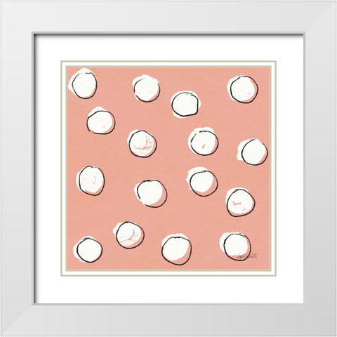 Chic Accents Pattern VIIC White Modern Wood Framed Art Print with Double Matting by Tavoletti, Anne