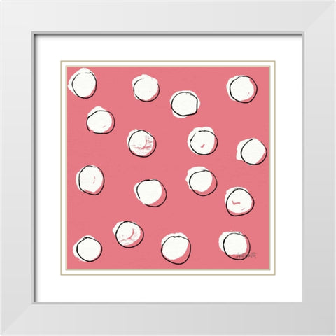 Chic Accents Pattern VIID White Modern Wood Framed Art Print with Double Matting by Tavoletti, Anne