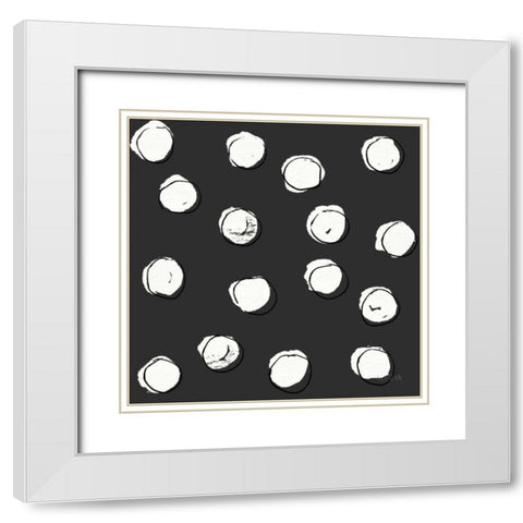 Chic Accents Pattern VIIF White Modern Wood Framed Art Print with Double Matting by Tavoletti, Anne
