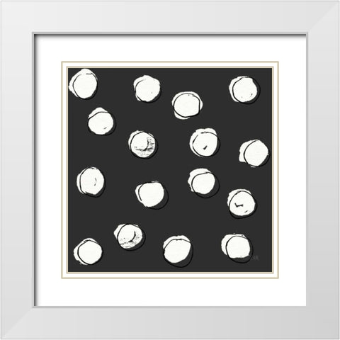 Chic Accents Pattern VIIF White Modern Wood Framed Art Print with Double Matting by Tavoletti, Anne
