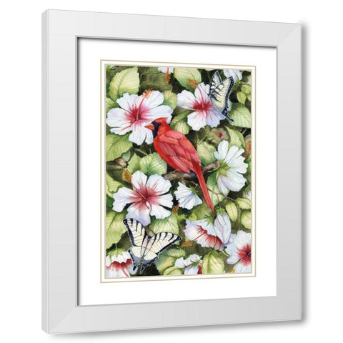 Watching Over You White Modern Wood Framed Art Print with Double Matting by McKenna, Kathleen Parr