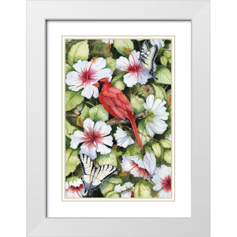 Watching Over You White Modern Wood Framed Art Print with Double Matting by McKenna, Kathleen Parr