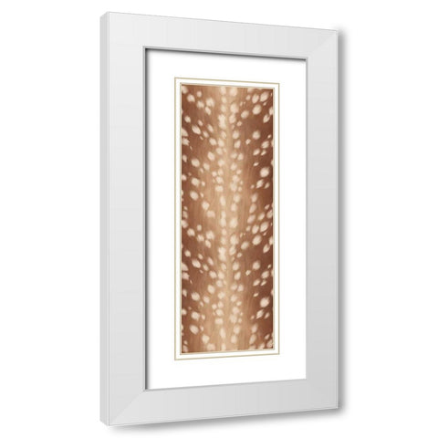 Sweet Fawn III White Modern Wood Framed Art Print with Double Matting by Penner, Janelle