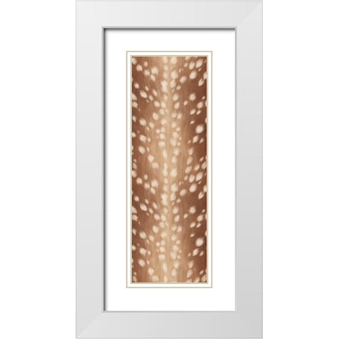 Sweet Fawn III White Modern Wood Framed Art Print with Double Matting by Penner, Janelle