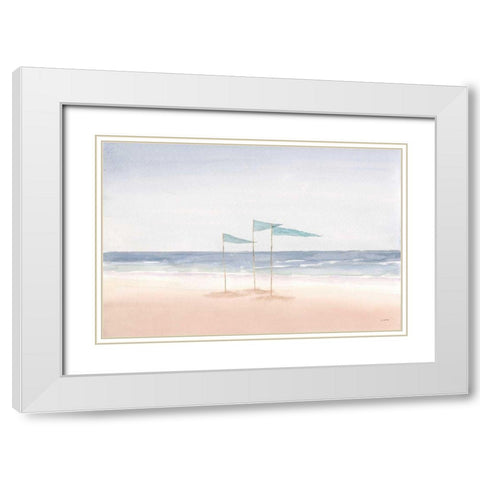 Salento Coast I White Modern Wood Framed Art Print with Double Matting by Wiens, James
