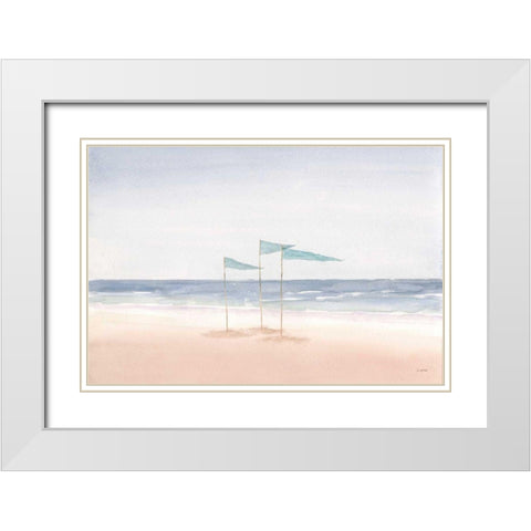 Salento Coast I White Modern Wood Framed Art Print with Double Matting by Wiens, James