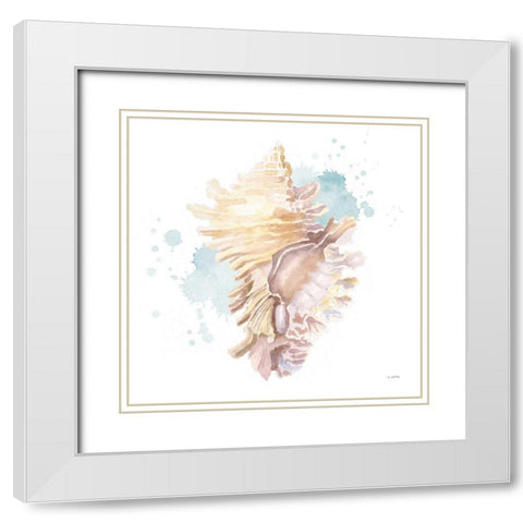 Salento Coast IV White Modern Wood Framed Art Print with Double Matting by Wiens, James