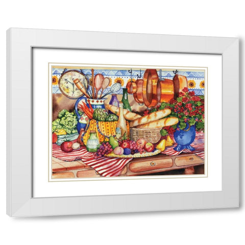 French Kitchen White Modern Wood Framed Art Print with Double Matting by McKenna, Kathleen Parr