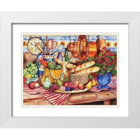 French Kitchen White Modern Wood Framed Art Print with Double Matting by McKenna, Kathleen Parr