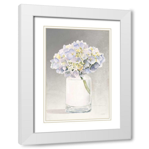 Tranquil Blossoms III White Modern Wood Framed Art Print with Double Matting by Wiens, James