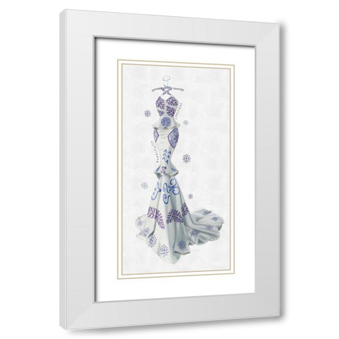 Empowered Beauty II White Modern Wood Framed Art Print with Double Matting by Adams, Emily