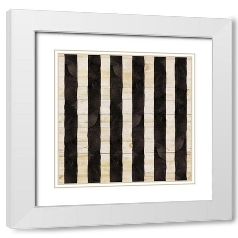 Mystical Halloween Pattern IIA White Modern Wood Framed Art Print with Double Matting by Urban, Mary