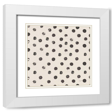 Halloween Whimsy Pattern IIE White Modern Wood Framed Art Print with Double Matting by Prahl, Courtney