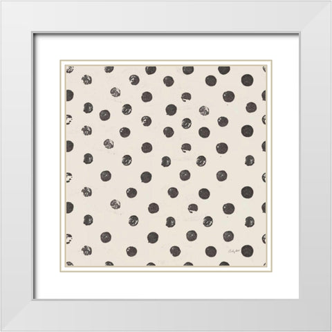 Halloween Whimsy Pattern IIE White Modern Wood Framed Art Print with Double Matting by Prahl, Courtney