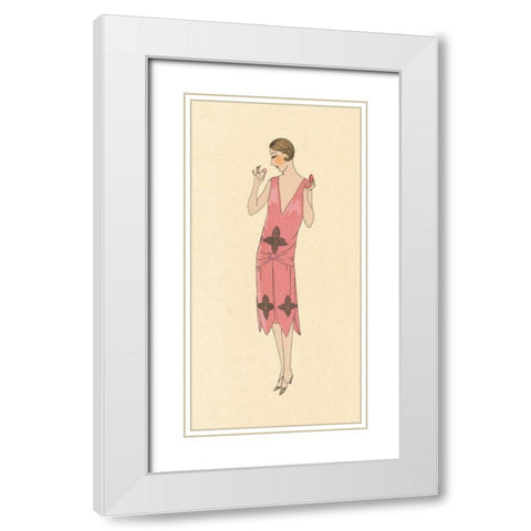 Fashion Ladies II White Modern Wood Framed Art Print with Double Matting by Wild Apple Portfolio