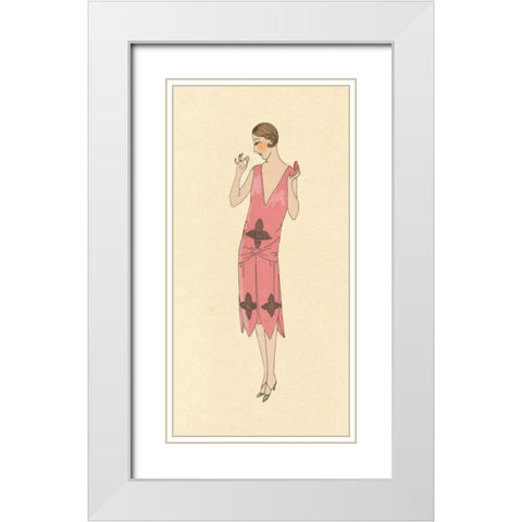 Fashion Ladies II White Modern Wood Framed Art Print with Double Matting by Wild Apple Portfolio