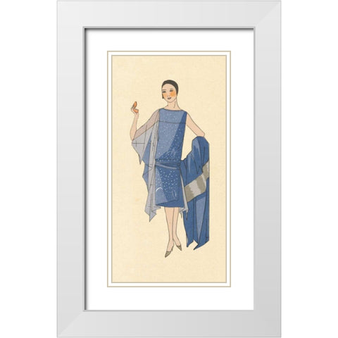 Fashion Ladies III White Modern Wood Framed Art Print with Double Matting by Wild Apple Portfolio