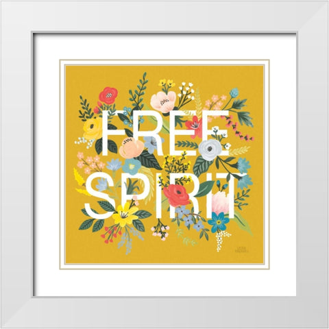 Wild Garden II White Modern Wood Framed Art Print with Double Matting by Marshall, Laura