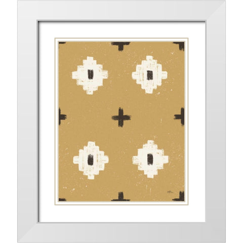 Vintage Lake Step 06B White Modern Wood Framed Art Print with Double Matting by Penner, Janelle