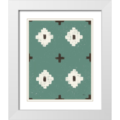 Vintage Lake Step 06C White Modern Wood Framed Art Print with Double Matting by Penner, Janelle