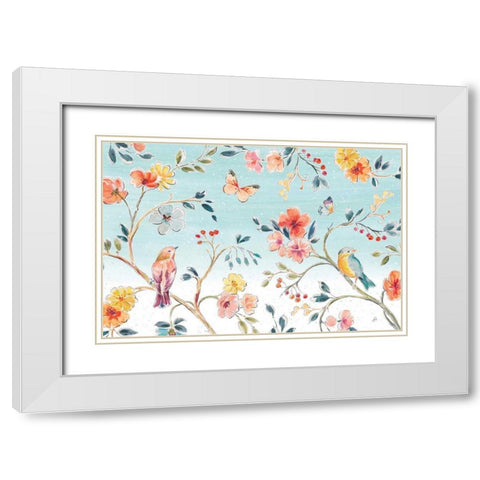 Natures Bliss I White Modern Wood Framed Art Print with Double Matting by Brissonnet, Daphne