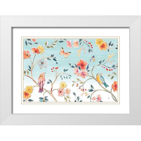 Natures Bliss I White Modern Wood Framed Art Print with Double Matting by Brissonnet, Daphne