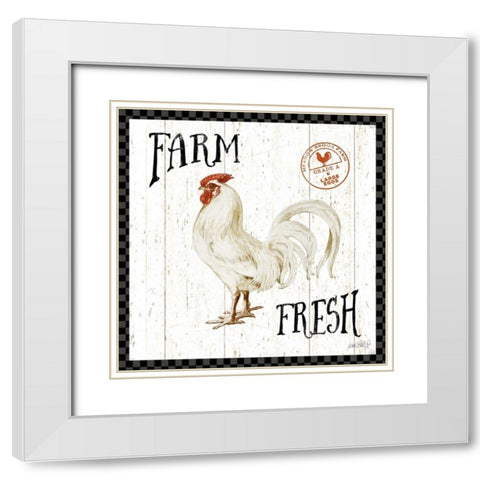 Free Range Fresh III Checker Border White Modern Wood Framed Art Print with Double Matting by Pertiet, Katie