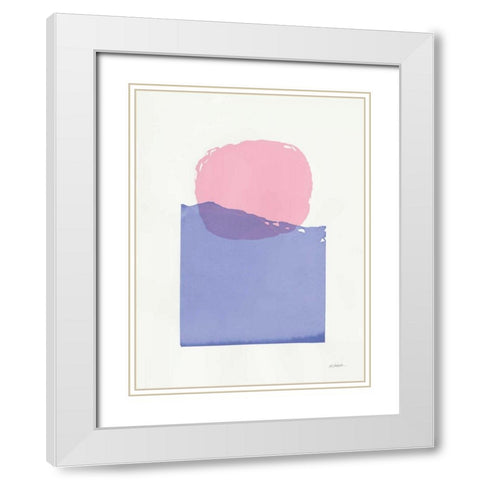 Buoyant White Modern Wood Framed Art Print with Double Matting by Schick, Mike
