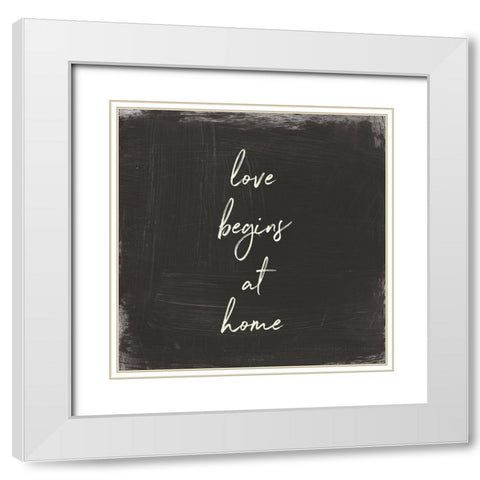 My Home Inspiration IV White Modern Wood Framed Art Print with Double Matting by Wild Apple Portfolio