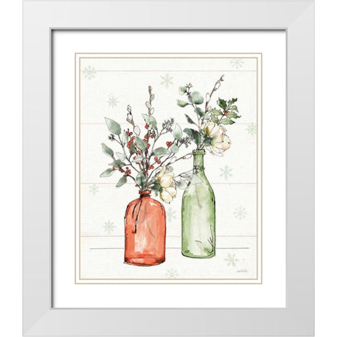 Modern Farmhouse II Christmas White Modern Wood Framed Art Print with Double Matting by Tavoletti, Anne