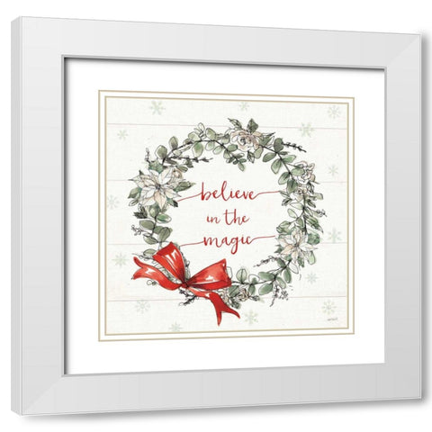 Modern Farmhouse VI Christmas White Modern Wood Framed Art Print with Double Matting by Tavoletti, Anne