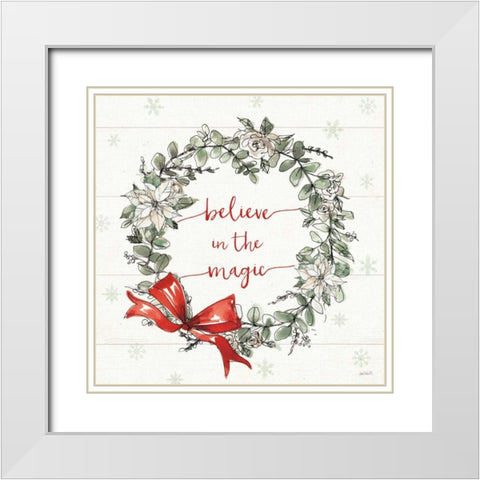 Modern Farmhouse VI Christmas White Modern Wood Framed Art Print with Double Matting by Tavoletti, Anne
