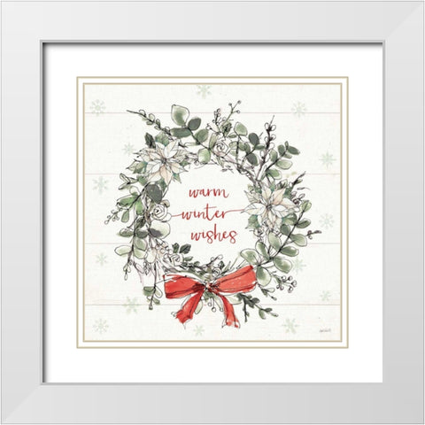 Modern Farmhouse VII Christmas White Modern Wood Framed Art Print with Double Matting by Tavoletti, Anne