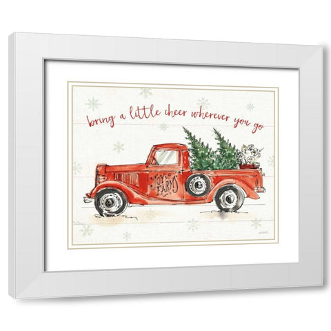 Modern Farmhouse VIII Christmas White Modern Wood Framed Art Print with Double Matting by Tavoletti, Anne