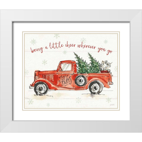 Modern Farmhouse VIII Christmas White Modern Wood Framed Art Print with Double Matting by Tavoletti, Anne