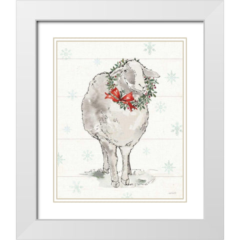 Modern Farmhouse XI Christmas White Modern Wood Framed Art Print with Double Matting by Tavoletti, Anne
