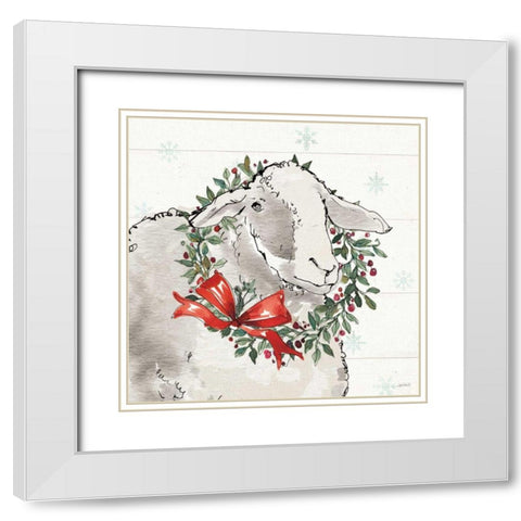 Modern Farmhouse XIII Christmas White Modern Wood Framed Art Print with Double Matting by Tavoletti, Anne