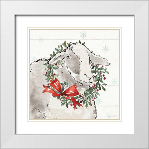 Modern Farmhouse XIII Christmas White Modern Wood Framed Art Print with Double Matting by Tavoletti, Anne