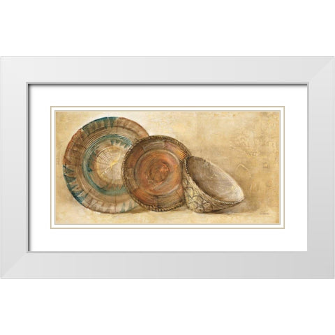 Woven Vessels I Crop White Modern Wood Framed Art Print with Double Matting by Hristova, Albena