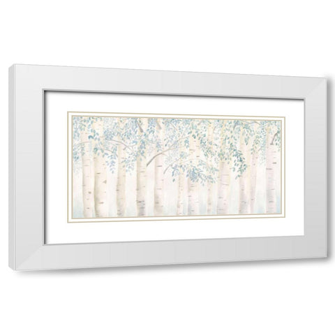 Fresh Forest White Modern Wood Framed Art Print with Double Matting by Wiens, James